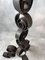 Vintage Brutalist Wrought Iron Candlestick, Image 5