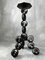 Vintage Brutalist Wrought Iron Candlestick 1