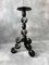 Vintage Brutalist Wrought Iron Candlestick, Image 3