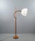 Lámpara de pie de teca al estilo de Domus & Wegner Juhl, años 60, Imagen 2