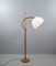 Lámpara de pie de teca al estilo de Domus & Wegner Juhl, años 60, Imagen 3