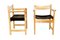 Pine & Canvas Armchairs, Sweden, 1970s, Set of 2, Image 4