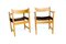 Pine & Canvas Armchairs, Sweden, 1970s, Set of 2, Image 5