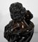 JA. Houdon, Le Baiser Donné, spätes 19. Jh., Bronze 12