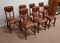 Antique Chairs in Leather and Mahogany from Maison E. Diot, 1900, Set of 7 2