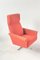 Swivel Red Armchairs by J. Smidek, Czechoslovakia, 1970s, Set of 2, Image 1