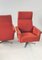 Swivel Red Armchairs by J. Smidek, Czechoslovakia, 1970s, Set of 2 8