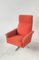 Swivel Red Armchairs by J. Smidek, Czechoslovakia, 1970s, Set of 2 7