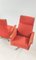 Swivel Red Armchairs by J. Smidek, Czechoslovakia, 1970s, Set of 2 2