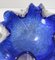 Vintage Aschenbecher aus blauem Murano Glas 11