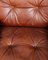 Juego de sofá y sillones vintage de cuero, años 80. Juego de 3, Imagen 5