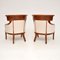 Antique Swedish Birch Armchairs, Set of 2 8