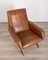 Vintage Sessel aus braunem Leder, 1970er 3