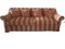 Red & Brown Camel 2-Seater Sofa, Set of 2 1