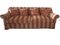 Red & Brown Camel 2-Seater Sofa, Set of 2, Image 1