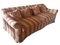 Red & Brown Camel 2-Seater Sofa, Set of 2 3