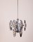 Vintage Hanging Lamp in Steel and Glass by Oscar Torlasco, 1960s, Image 1