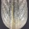 Large Mid-Century Italian Leaf Wall Light in Brass & Murano Glass from Barovier & Toso, 1950s, Image 11