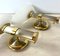 Regency Brass and Stainless Steel Wall Lights from B+M Leuchten, Germany, Set of 2, Image 10