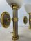 Regency Brass and Stainless Steel Wall Lights from B+M Leuchten, Germany, Set of 2 14