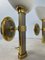 Regency Brass and Stainless Steel Wall Lights from B+M Leuchten, Germany, Set of 2, Image 14