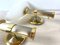 Regency Brass and Stainless Steel Wall Lights from B+M Leuchten, Germany, Set of 2 3
