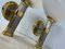 Regency Brass and Stainless Steel Wall Lights from B+M Leuchten, Germany, Set of 2 7