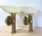 Regency Brass and Stainless Steel Wall Lights from B+M Leuchten, Germany, Set of 2 5