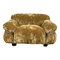 Sesann Lounge Set in Brown Velvet Khaki by Gianfranco Frattini for Cassini, 1972, Set of 2, Image 5