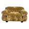 Set of Sesann Lounge Set in Brown Velvet Khaki by Gianfranco Frattini for Cassini, 1972 5