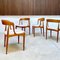 Sedie da pranzo in teak di Johannes Andersen per Uldum Furniture Factory, Danimarca, anni '60, set di 4, Immagine 22