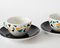 Porcelain Coffee Cups by Terrazzo from Hutschenreuther, 1980s, Set of 2 5