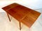 Danish Extendable Square Teak Dining Table with Curved Edges by Poul Hundevad for Hundevad & Co., 1960s 3