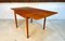 Danish Extendable Square Teak Dining Table with Curved Edges by Poul Hundevad for Hundevad & Co., 1960s 5