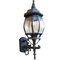 Large Vintage Spanish Lantern Wall Light in Iron & Glass, Image 11