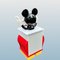 Cajonera Disney Mickey Mouse de Pierre Colleu, años 80, Imagen 4