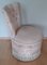 Small Vintage Art Deco Boudoir Chair with Cream-Colored Patterned Fabric, 1920s 3