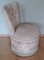 Small Vintage Art Deco Boudoir Chair with Cream-Colored Patterned Fabric, 1920s, Image 3
