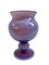 Vase mit Sockel aus Krakauer Glas, Polen, 1960er 1