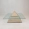 Table Basse Pyramide en Travertin, Italie, 1980s 6