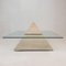 Italienischer Pyramiden Couchtisch aus Travertin, 1980er 8