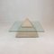 Table Basse Pyramide en Travertin, Italie, 1980s 2