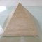 Mesa de centro piramidal italiana de travertino, años 80, Imagen 20