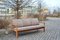 Vintage Leather & Teak Sofa by Johannes Andersen for Silkeborg Møbelfabrik, Image 6