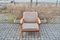 Vintage Leather & Teak Armchair by Johannes Andersen for Silkeborg Møbelfabrik 2