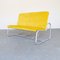 Yellow Velvet Aluminum Sofa 7