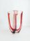 Murano Glas Vase mit Amethyst Streifen von Fulvio Bianconi für AV Mazzega, 1950er 1