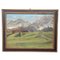 Paesaggio di montagna, anni '30, olio su tela, in cornice, Immagine 1
