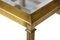 Mid-Century Brass & Glass Top Side Tables, Set of 2, Image 5