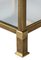 Mid-Century Brass & Glass Top Side Tables, Set of 2 6